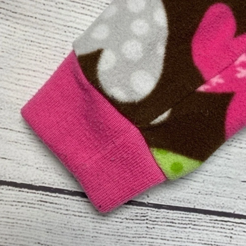 Child of Mine Pajamas Toddler Girls Size 5T Heart Print Fleece Footie PJs